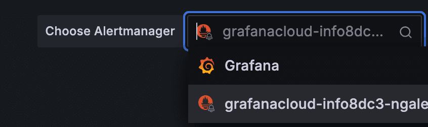 Specifying the Grafana Alert Manager